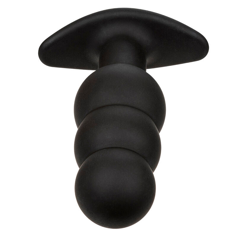 CALEXOTICS - ROCK BOTTOM KRAALTJES ANALE PLUG 10 TRILLINGEN SILICONE ZWART