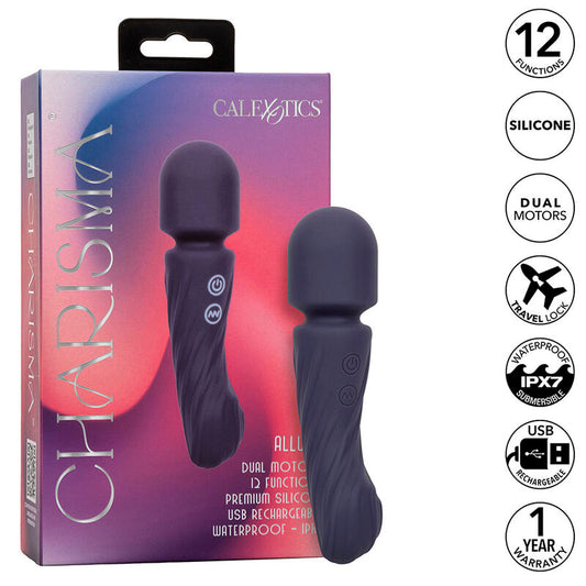 CALEXOTICS - CHARISMA ALLURE MASSAGER DUBBELE MOTOREN 12 FUNCTIES 17,25 CM X 4,5 CM PAARS