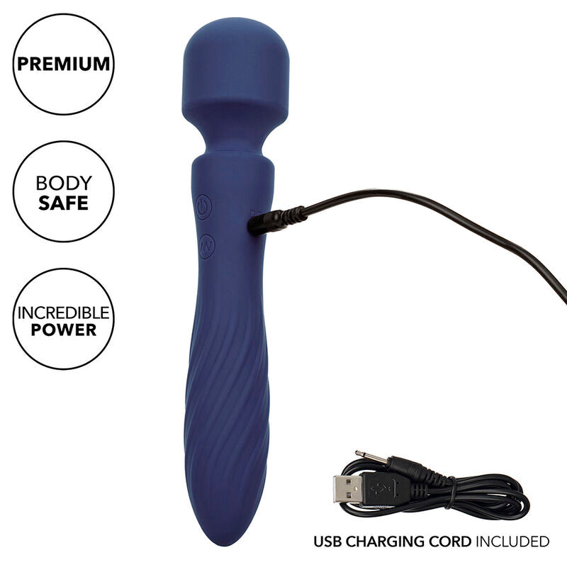 CALEXOTICS - CHARISMA MYSTIQUE MASSAGER DUAL MOTOREN 12 FUNCTIES 20,5 CM X 4,5 CM PAARS