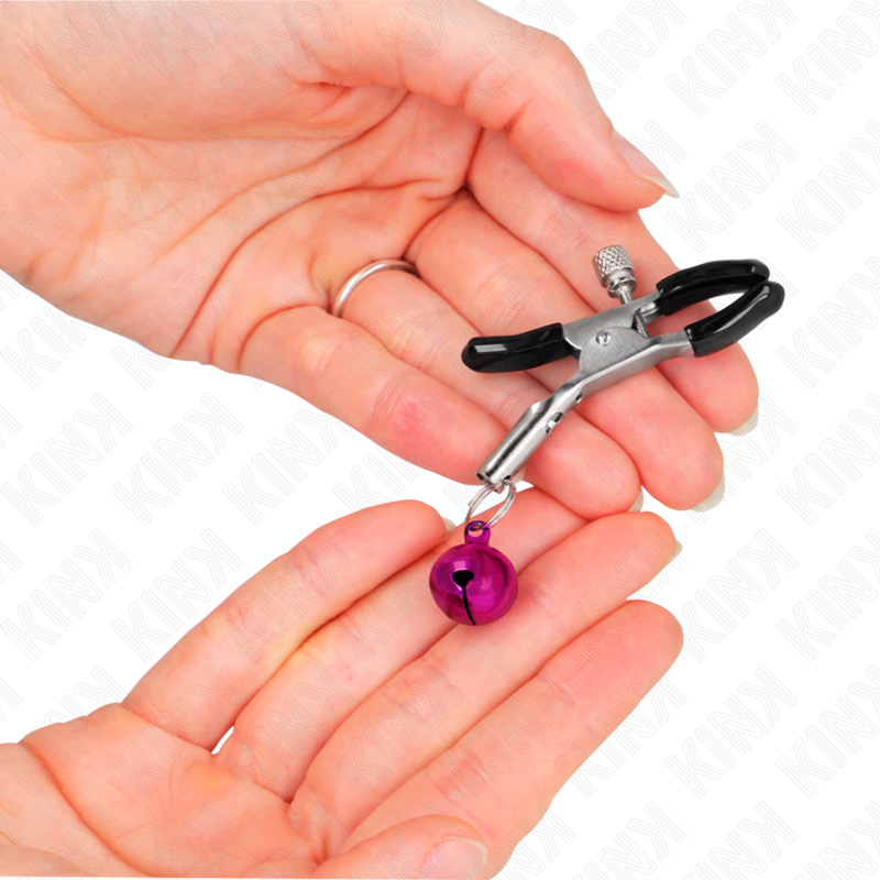 KINK - PAARSE ENKELE KLOK NIJPKLEM 6 CM