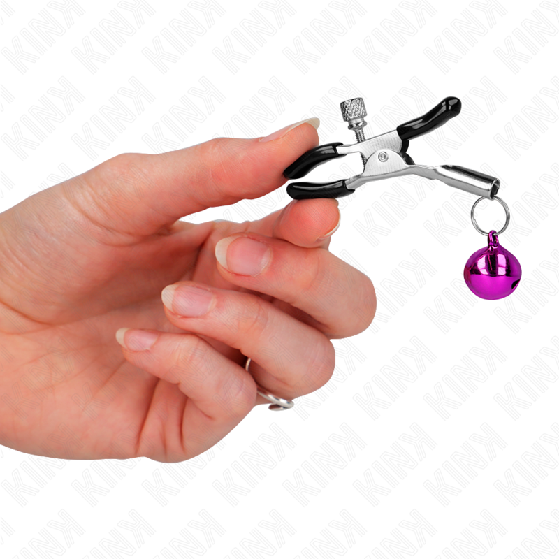 KINK - PAARSE ENKELE KLOK NIJPKLEM 6 CM