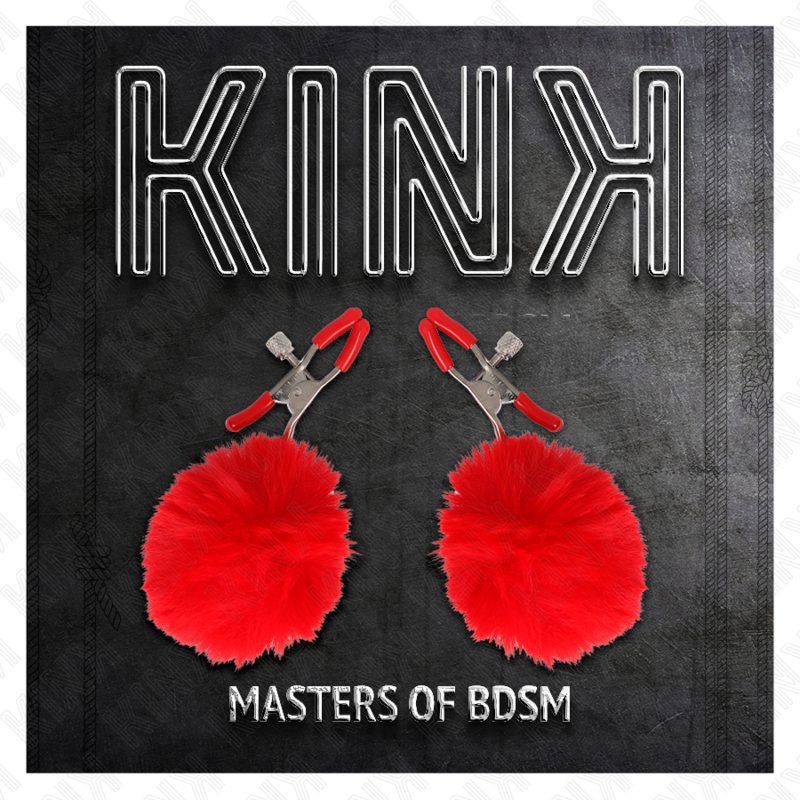 KINK - FAUX BONT BAL NIPPELKLEM ROOD 6 CM