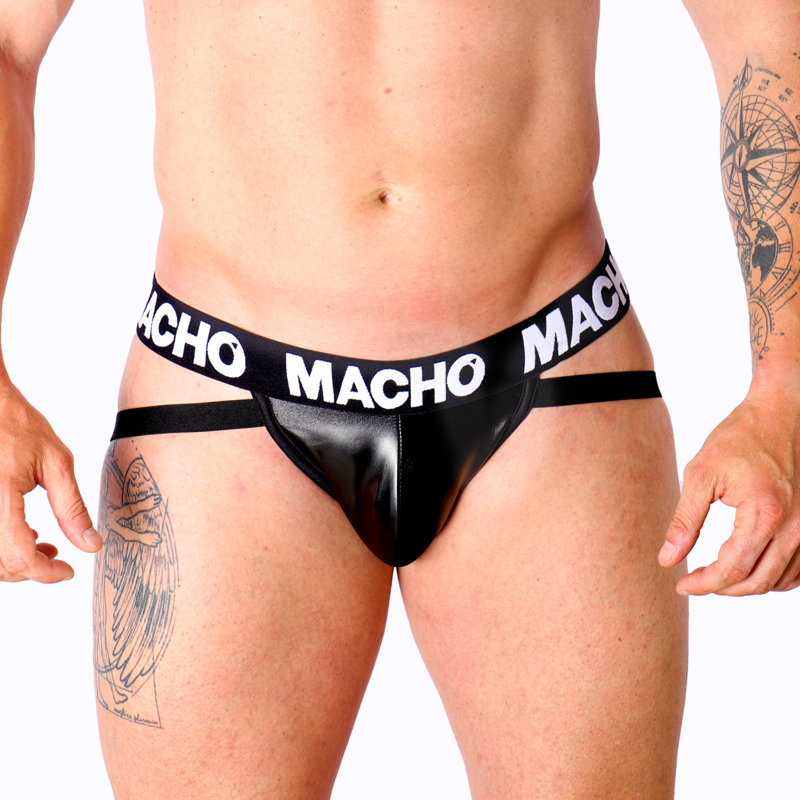 MACHO - MX25NC JOCK ZWART LEER XL