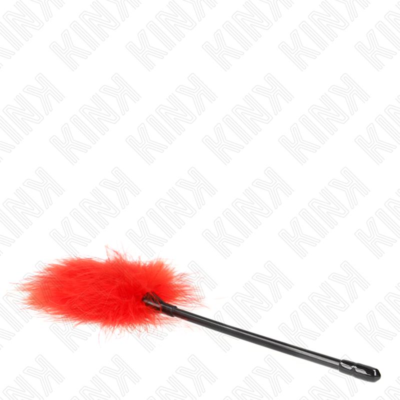 KINK - RODE KNUFFELVEERTJES GEBRUIKT VOOR DE BONDAGE KIT 27 CM