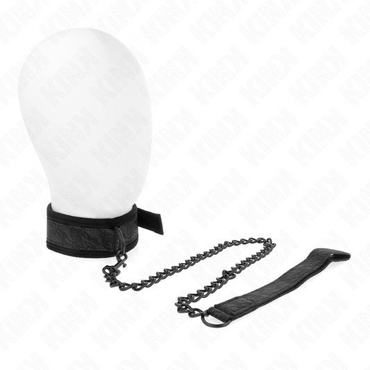 KINK - BASIS HALSBAND MET RIEM 77 CM MODEL 5 VERSTELBAAR 34-54 CM X 5 CM