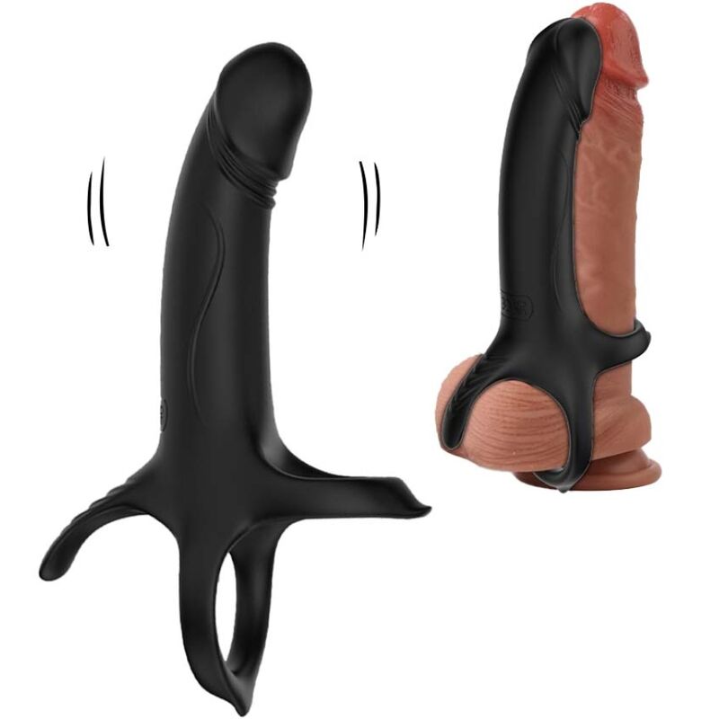 ARMONY - DILDO MET RING EN VIBRATOR ZWART
