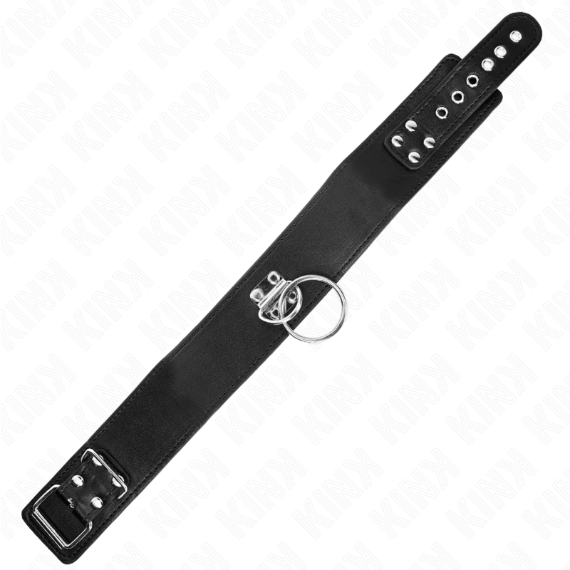 KINK - LEERLIJN MET STUDS 116 CM HALSBAND MET KUNSTLEREN BAND 50 X 5 CM