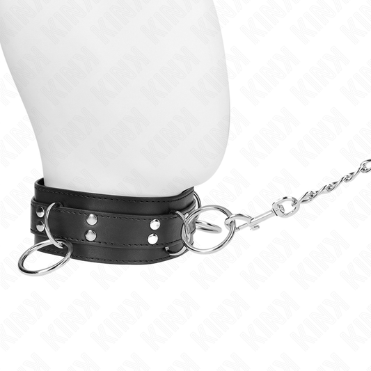KINK - 3-RING SLAVERNIJKETTING MET BAND 80 CM 53 X 5 CM