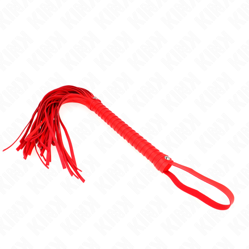 KINK - ZWEEP MET ROOD GETEXTUREERD HANDVAT 48,5 CM