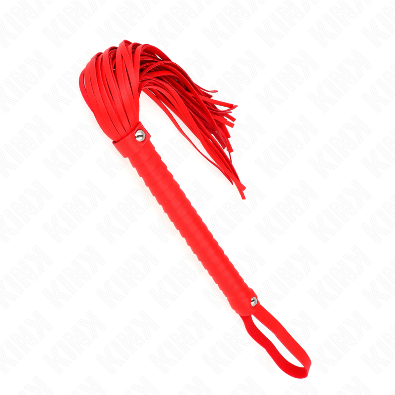 KINK - ZWEEP MET ROOD GETEXTUREERD HANDVAT 48,5 CM