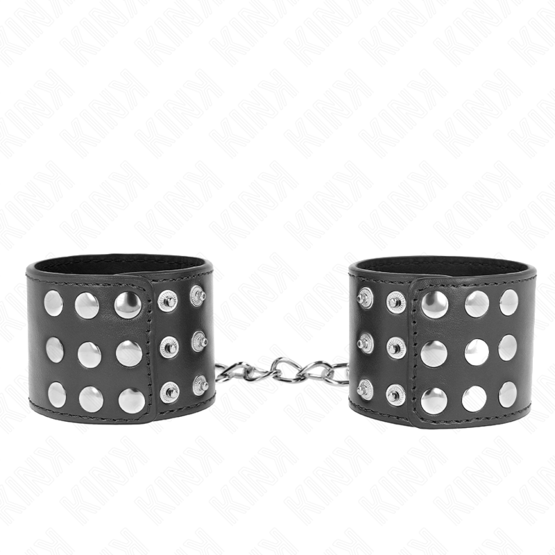 KINK - HANDBOEIEN MET KLIKSLUITING ZWART VERSTELBAAR 19-24 CM X 5,5 CM