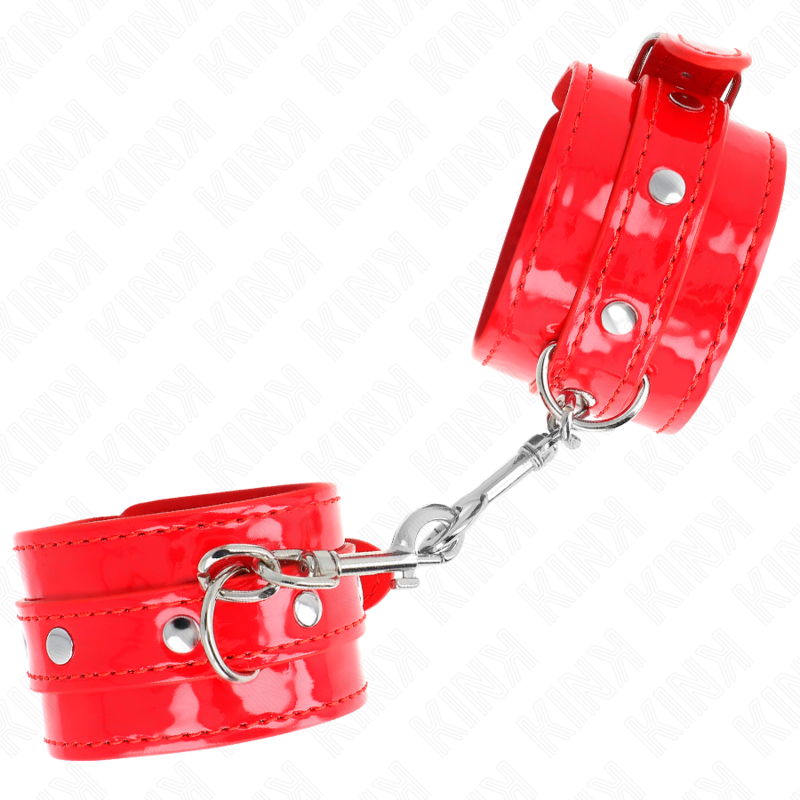 KINK - SHINY HANDBOEIEN ROOD VERSTELBAAR 23-33 CM