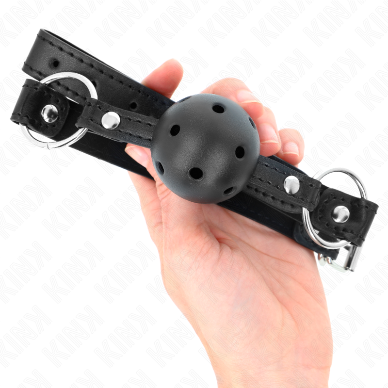 KINK – HOLLOW HARDE ZWARTE BAL 4,5 CM KNEVEL MODEL 1 63,5 X 2 CM