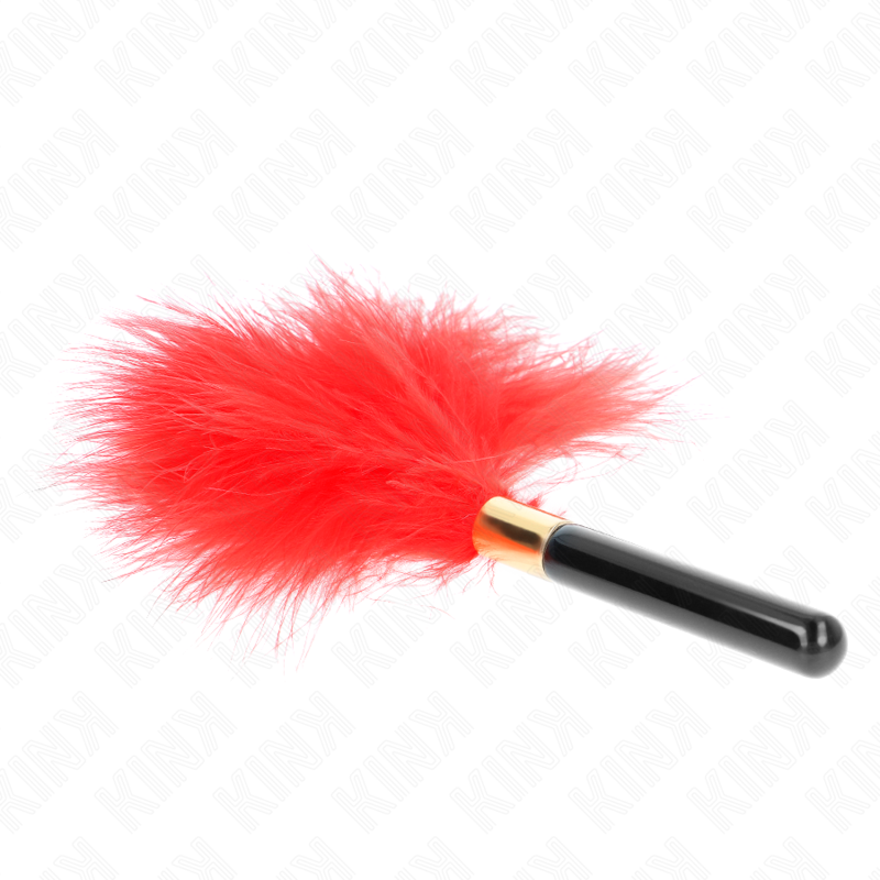 KINK - ROOD GOUDEN METALEN KRIBBELFEDER 18 CM
