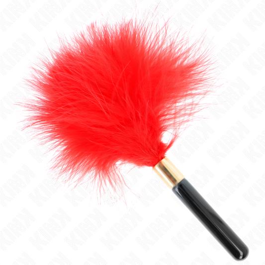 KINK - ROOD GOUDEN METALEN KRIBBELFEDER 18 CM