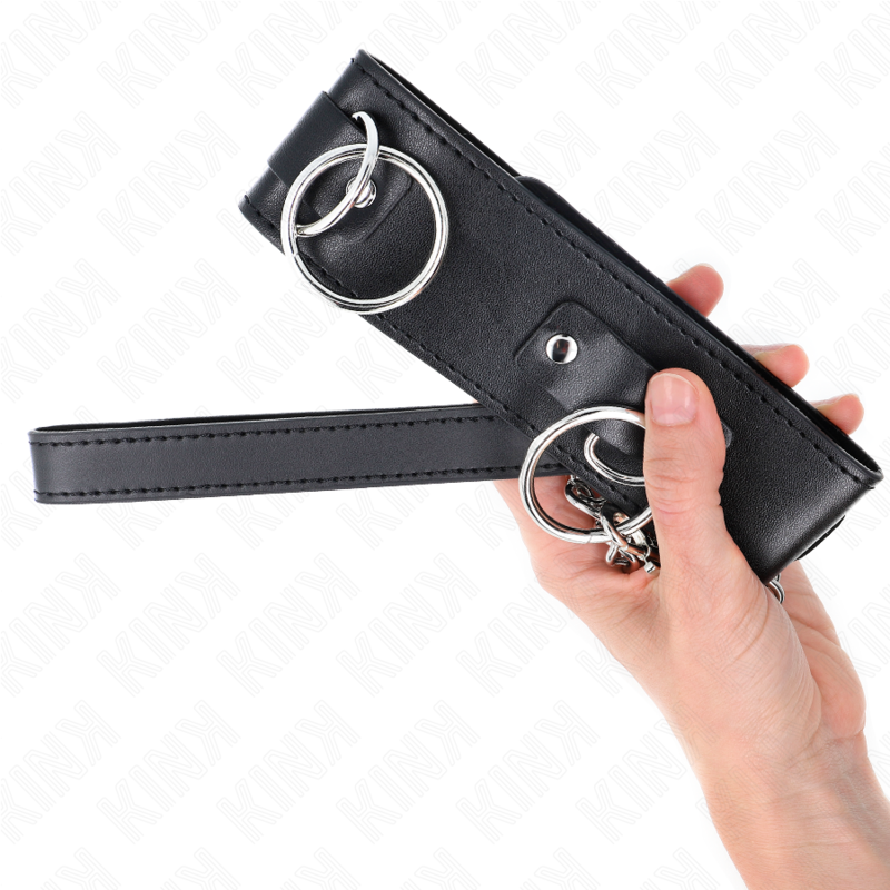 KINK - HALSBAND MET RIEM 65 CM 3 RING MODEL 2 VERSTELBAAR 36-43 CM X 5 CM