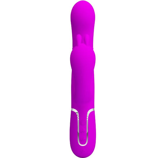 PRETTY LOVE - CAMMY DRIEVOUDIGE VIBRATOR MULTIFUNCTIONEEL 4 IN 1 ROZE