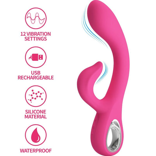 PRETTY LOVE - FRITZ KONIJN VIBRATOR 12 TRILLINGEN ROZE