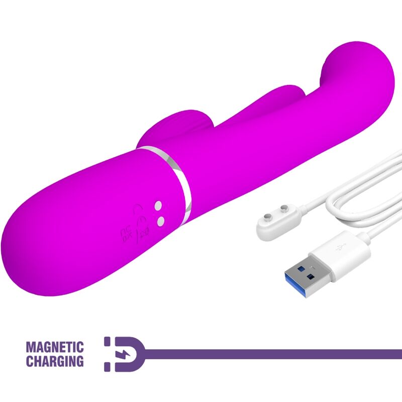 PRETTY LOVE - SHANIA TRIPLE KONIJN VIBRATOR MULTIFUNCTIONEEL ROZE