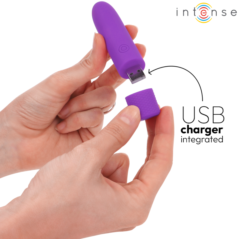 INTENSE - SYMONE USB OPLAADBARE TRILLBULLET 8 TRILLINGEN PAARS 10 X 2.2 CM