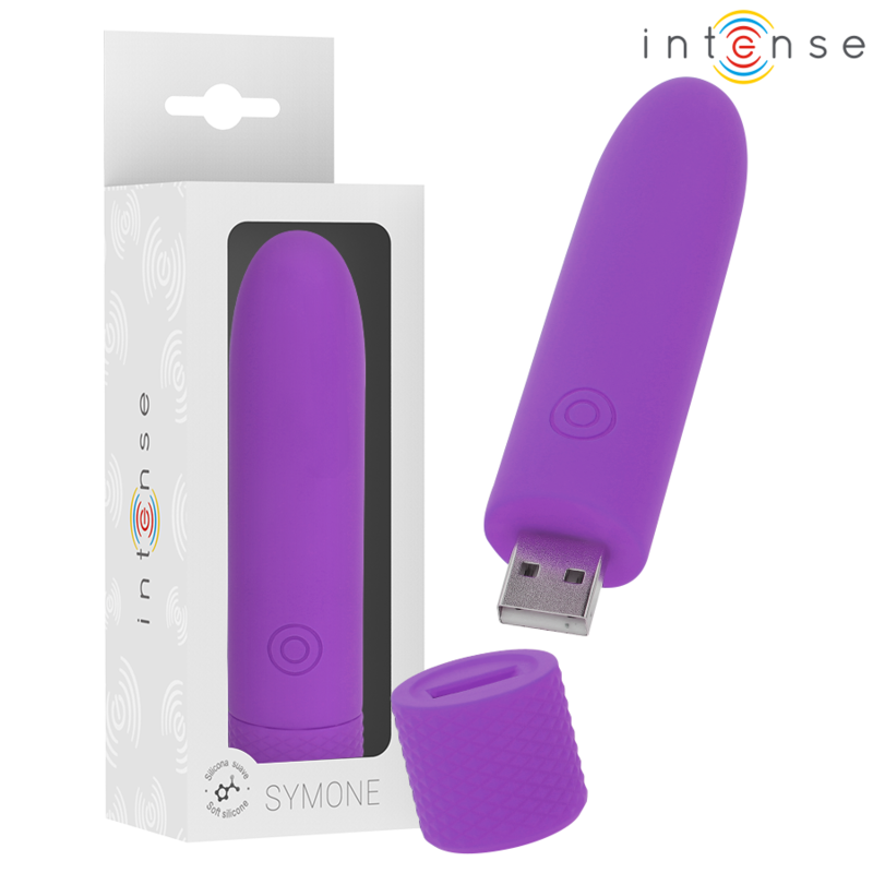 INTENSE - SYMONE USB OPLAADBARE TRILLBULLET 8 TRILLINGEN PAARS 10 X 2.2 CM