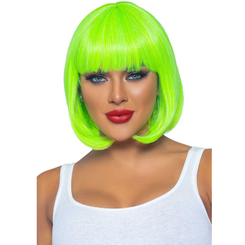 LEG AVENUE - FLUORESCERENDE BOB PRUIK NEONGROEN