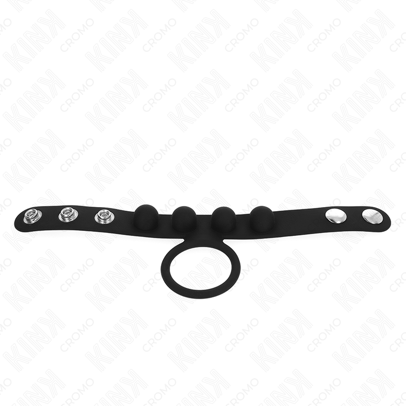 KINK - LEREN PENISRING 3.5 CM MET DRUKSNAVELSLUITING 23 X 2 CM