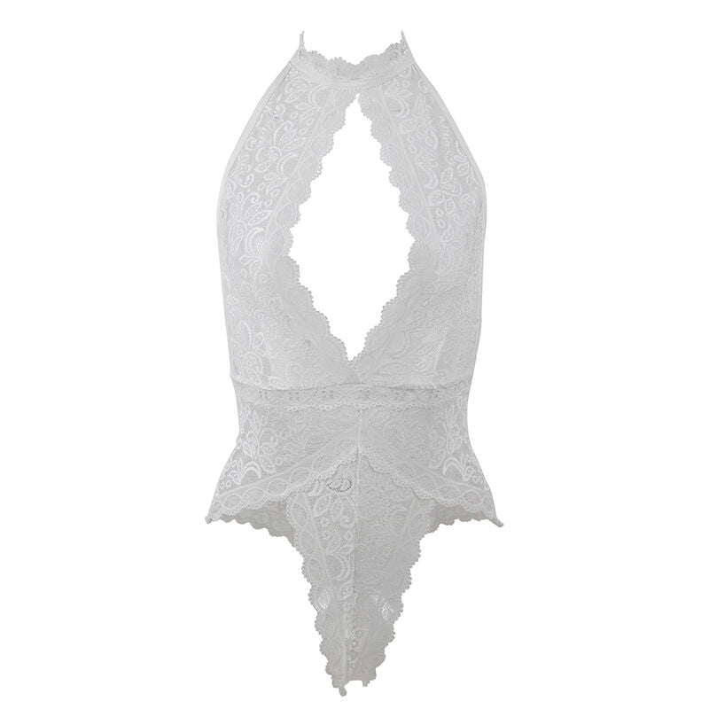 SUBBLIME - 953850 KANTEN BODYSUIT WIT S/M