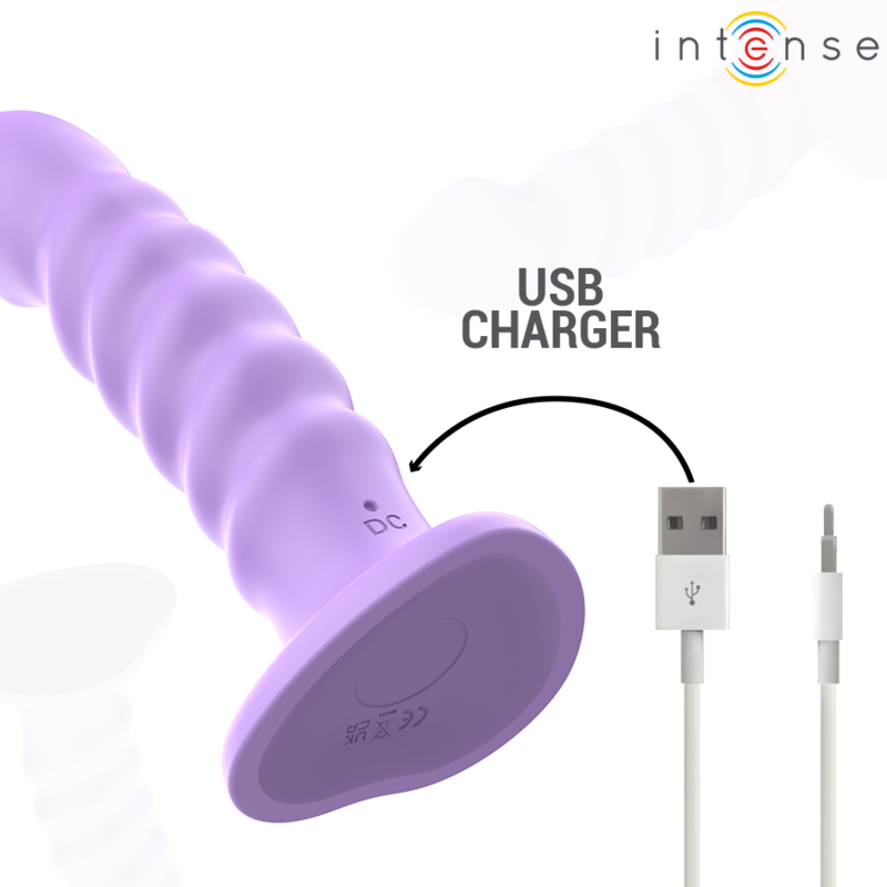 INTENSE - BRENDA VIBRATOR MAAT M SPIRAAL DESIGN 10 TRILLINGEN PAARS AFSTANDSBEDIENING