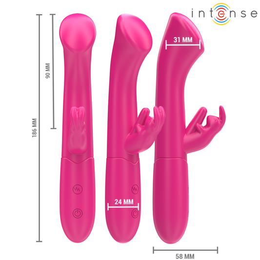 INTENSE - JULIETA KONIJN VIBRATOR 18.6 CM 10 TRILLINGEN ROZE