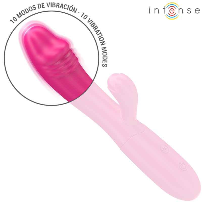 INTENSE - IVY FLEXIBELE VIBRATOR 10 TRILLINGEN MET STIMULERENDE TONG ROZE