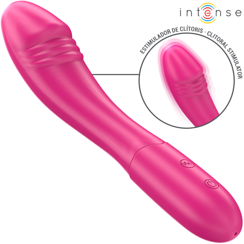 INTENS - BELINDA VIBRATOR 19 CM FLEXIBEL 10 TRILLINGEN ROZE