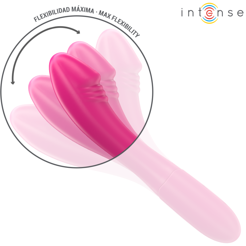INTENS - BELINDA VIBRATOR 19 CM FLEXIBEL 10 TRILLINGEN ROZE