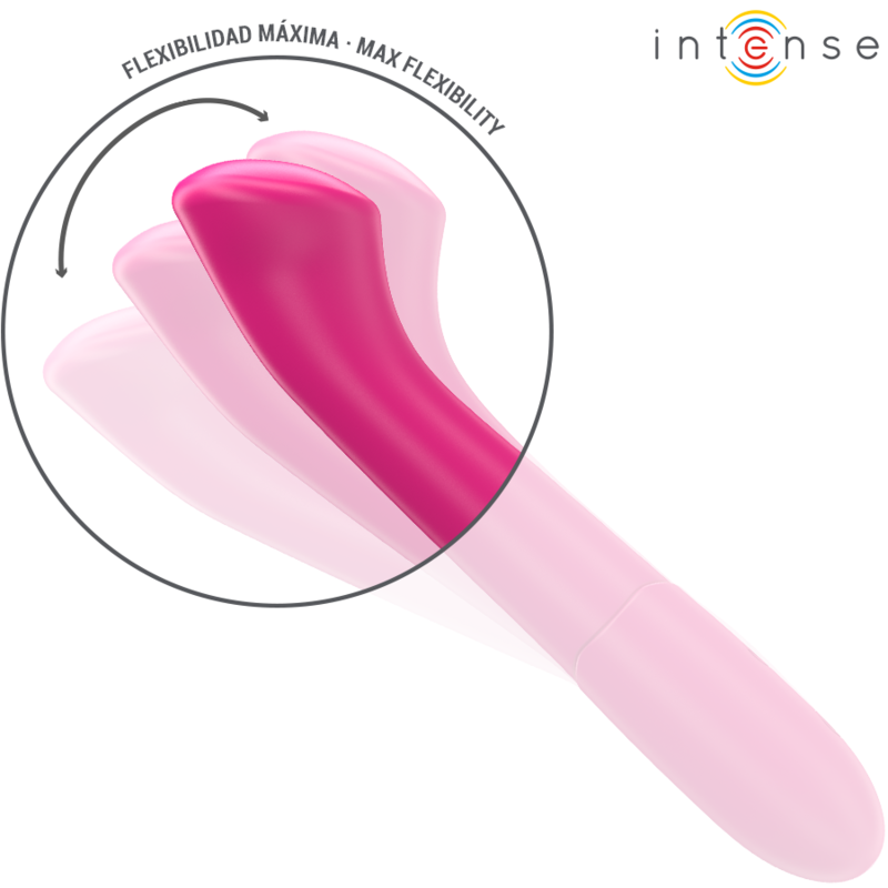INTENSE - PATY VIBRATOR 19 CM FLEXIBEL 10 TRILLINGEN MODEL 2 ROZE