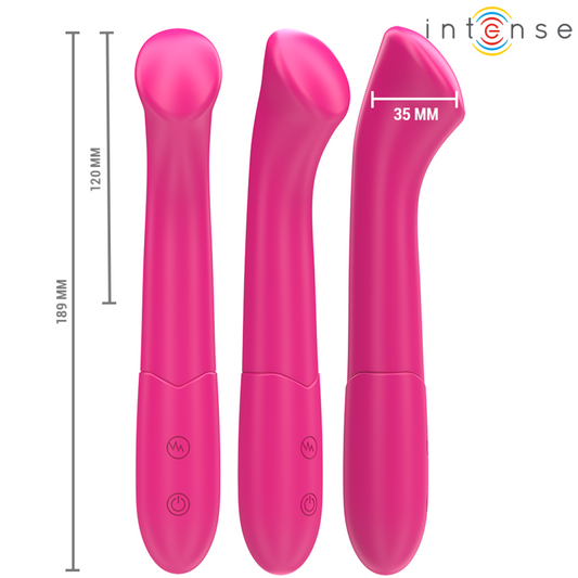 INTENSE - PATY VIBRATOR 19 CM FLEXIBEL 10 TRILLINGEN MODEL 2 ROZE
