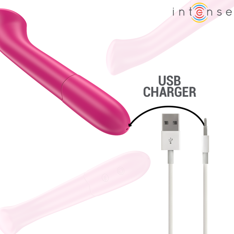 INTENSE - PATY VIBRATOR 19 CM FLEXIBEL 10 TRILLINGEN MODEL 2 ROZE