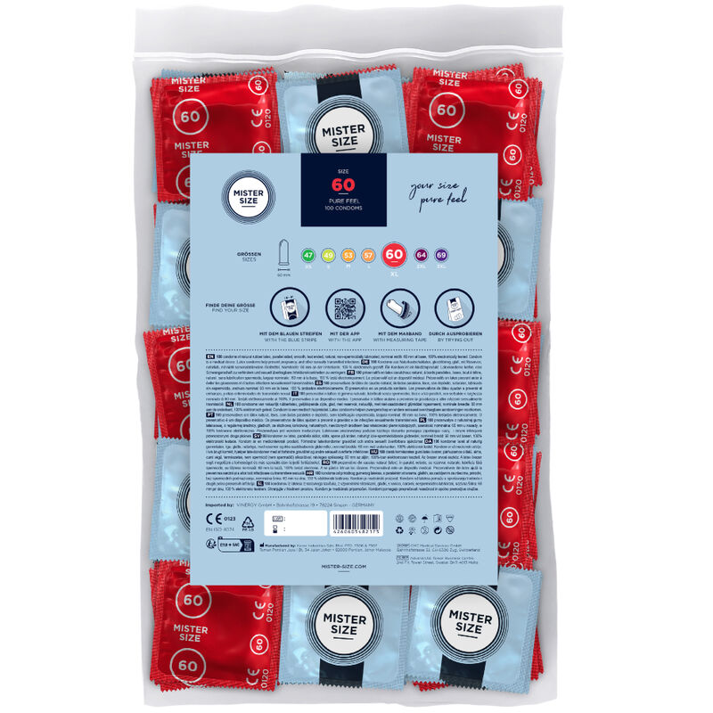 MISTER SIZE - CONDOOMMAAT XL 60 MM (100 STUKS)