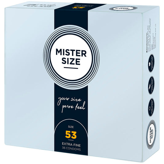 MISTER SIZE - CONDOOM MAAT M 53 MM (36 STUKS)