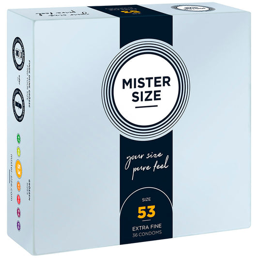 MISTER SIZE - CONDOOM MAAT M 53 MM (36 STUKS)