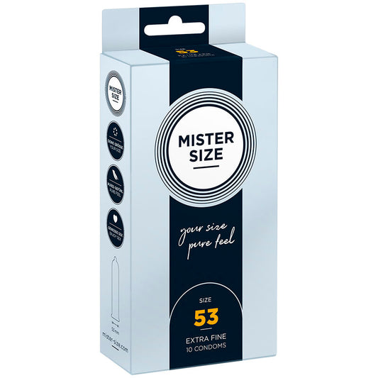MISTER SIZE - CONDOOMMAAT M 53 MM (10 STUKS)