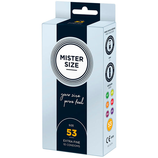 MISTER SIZE - CONDOOMMAAT M 53 MM (10 STUKS)