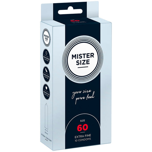 MISTER SIZE - CONDOOM MAAT XL 60 MM (10 STUKS)