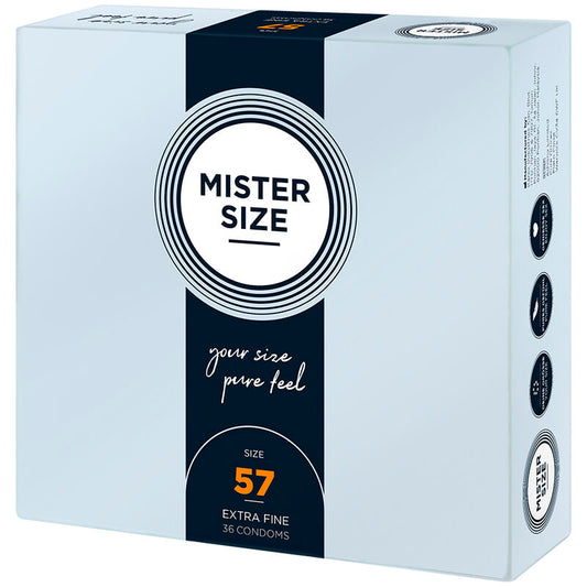 MISTER SIZE - CONDOOMMAAT L 57 MM (36 STUKS)
