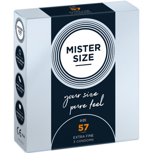 MISTER SIZE - CONDOOM MAAT L 57 MM (3 STUKS)