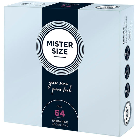 MISTER SIZE - CONDOMS MAAT XXL 64 MM (36 STUKS)