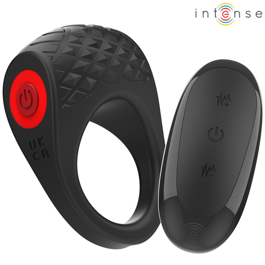 INTENSE - CLOVER VIBRATOR PENISRING 10 TRILLINGEN ZWART