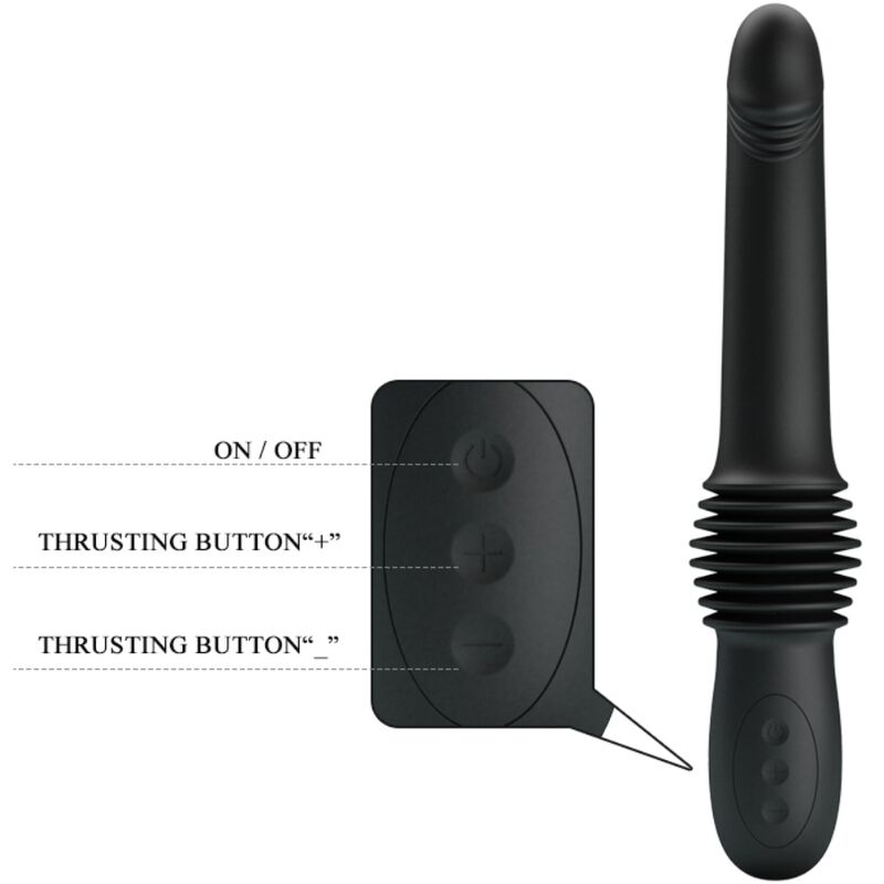 PRETTY LOVE - PAZUZU VIBRATOR 3 STUWSTANDEN ZWART