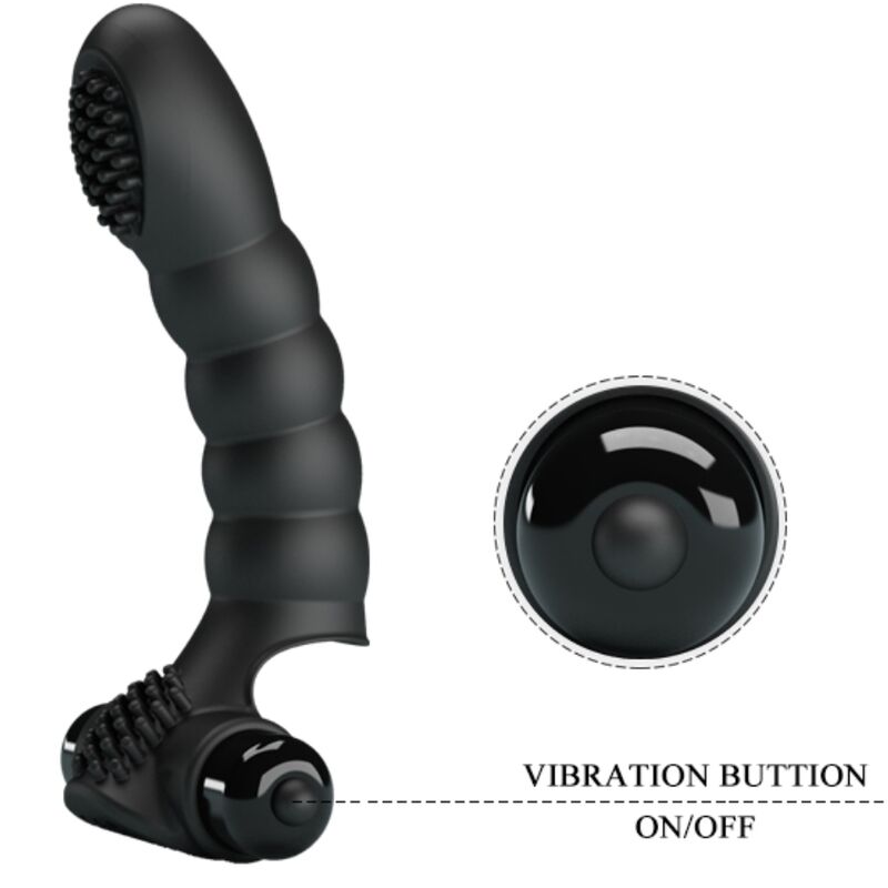 PRETTY LOVE - ALEXANDER VINGERVIBRATOR 10 TRILLINGEN ZWART