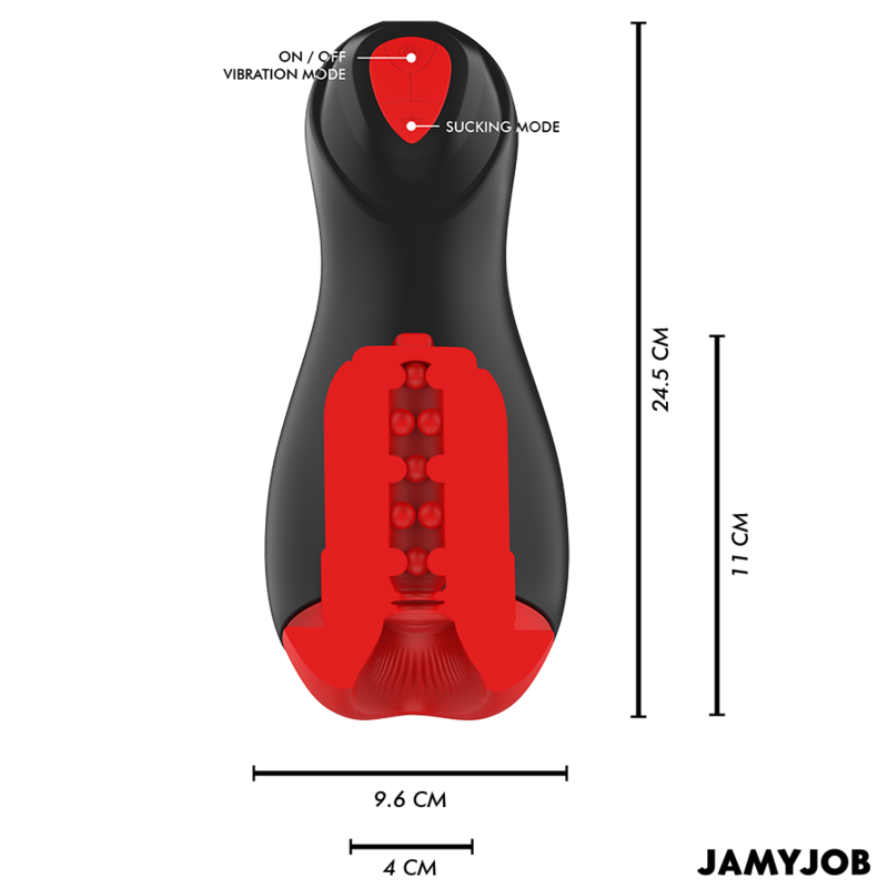 JAMYJOB - CORE-X AUTOMATISCHE MASTURBATOR 5 ZUIG- EN TRILLINGSMODI
