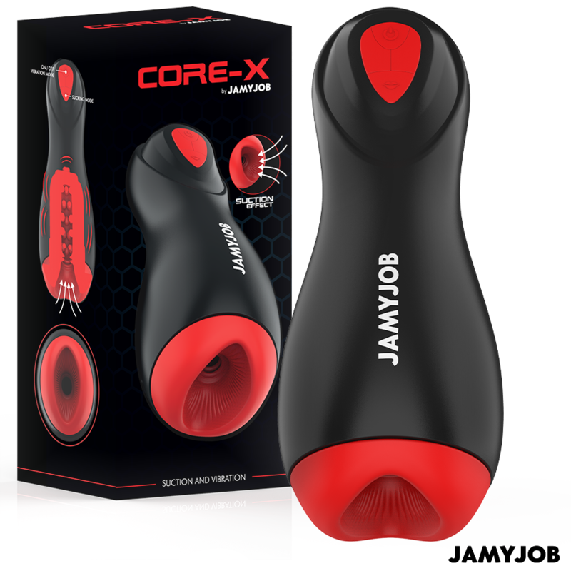 JAMYJOB - CORE-X AUTOMATISCHE MASTURBATOR 5 ZUIG- EN TRILLINGSMODI